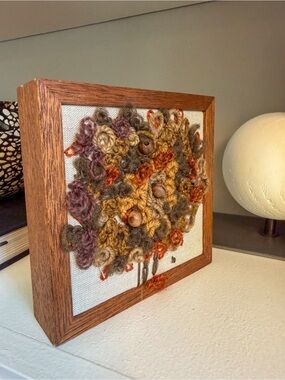 “Chestnut Tree” Needlework Art - Brown & Autumn Tones